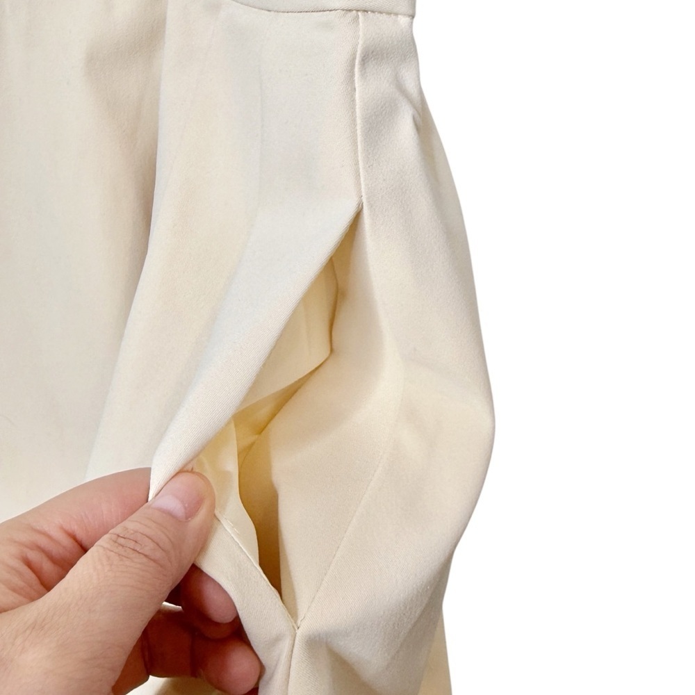 NWT ALEEZA Paris Marci 23 Cream Suspender Mini Skirt Pinafore Wmns Jumper Sz M - Picture 6 of 14